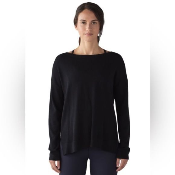 lululemon athletica Black Crew Neck Sweater - Picture 2 of 9